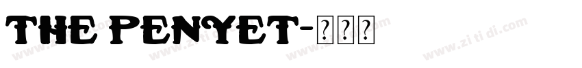 The Penyet字体转换 The Penyet字体转换